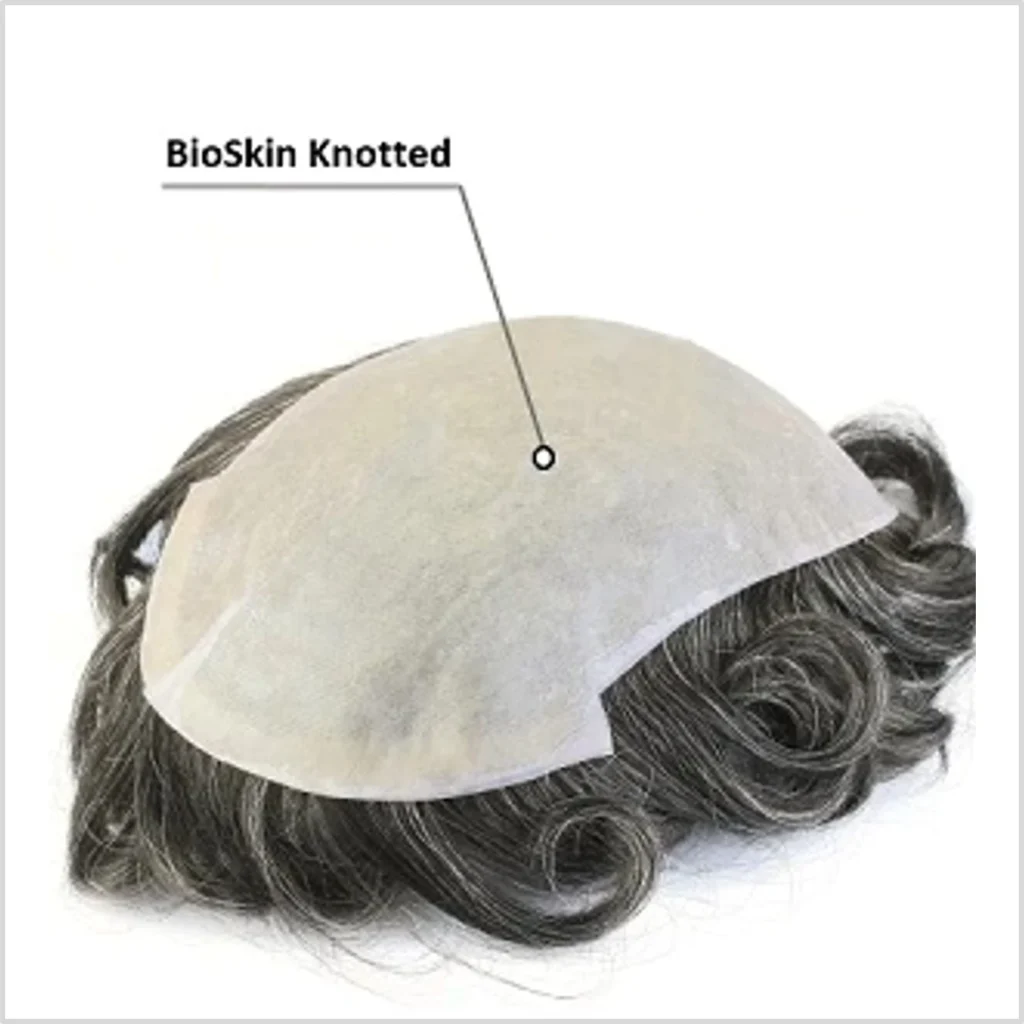 bio skin knotted mens hair systems