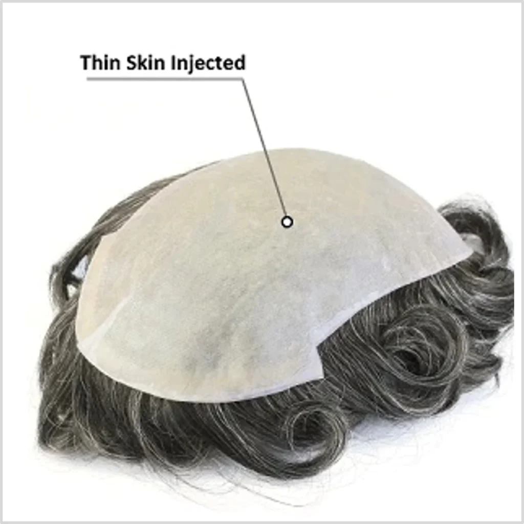 thin skin injected mens hair systems